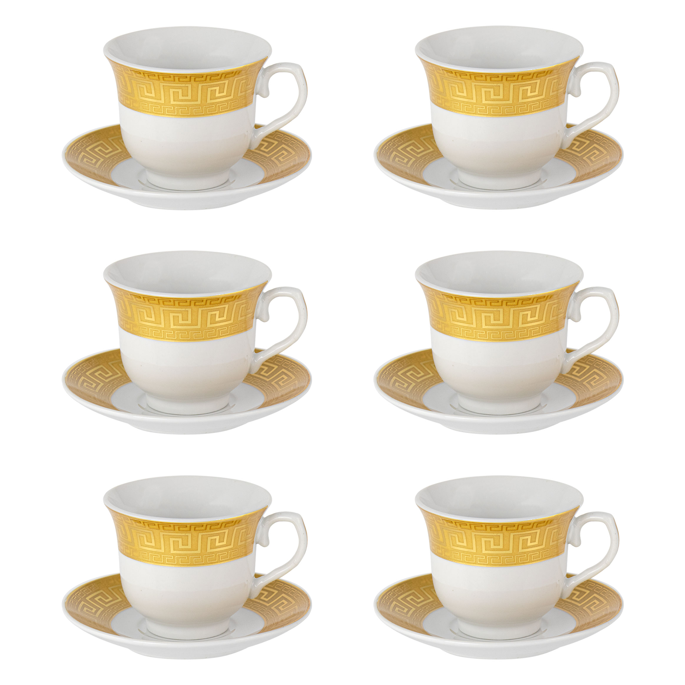 Tea Set Meander 12pc Gold