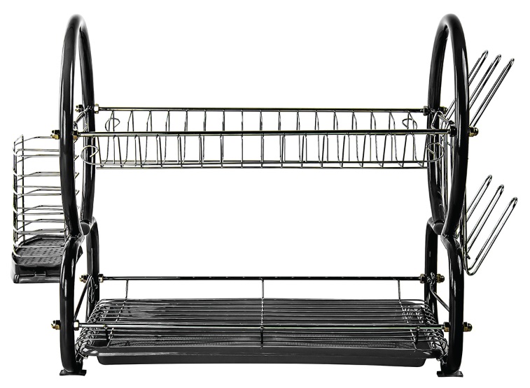 8 SHAPE JUMBO Dish Drainer BLACK W 56cm x D 25cm x H 40cm