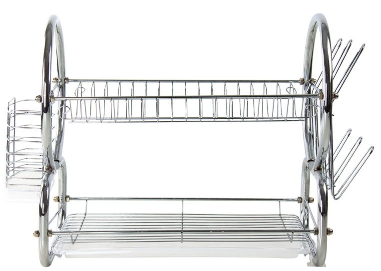 8 SHAPE JUMBO Dish Drainer Chrome W 56cm x D 25cm x H 40cm