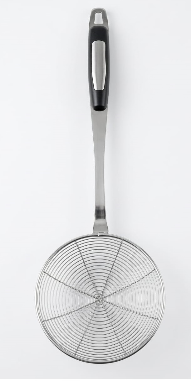 Black Handel Stainless Steel Spider Strainer 14cm
