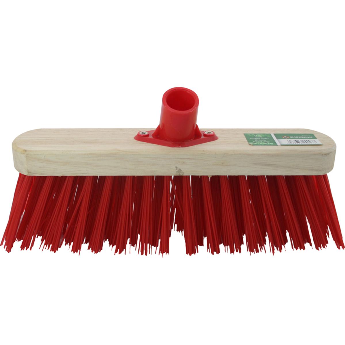 30cm(12") Stiff Red PVC Broom Brush Head