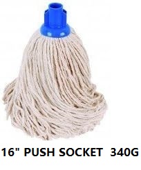 Cleaning Mop Head 16 inch (Push In Socket)