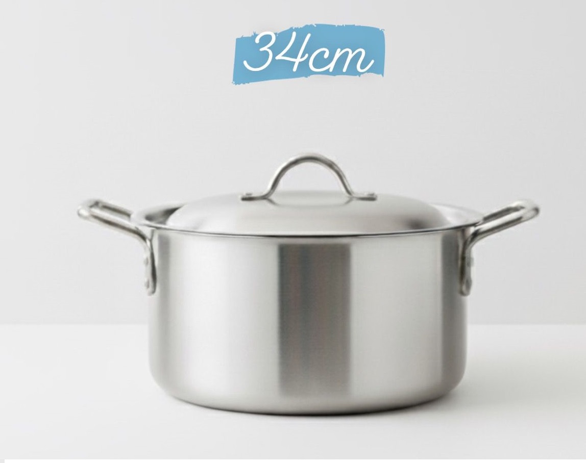 Premium Metal Finish Casserole 34CM (Shrink Wrapped-Bar Coded)