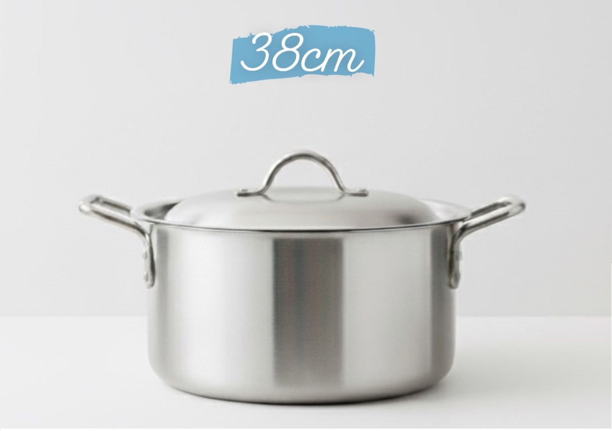 Premium Metal Finish Casserole 38CM (Shrink Wrapped-Bar Coded)