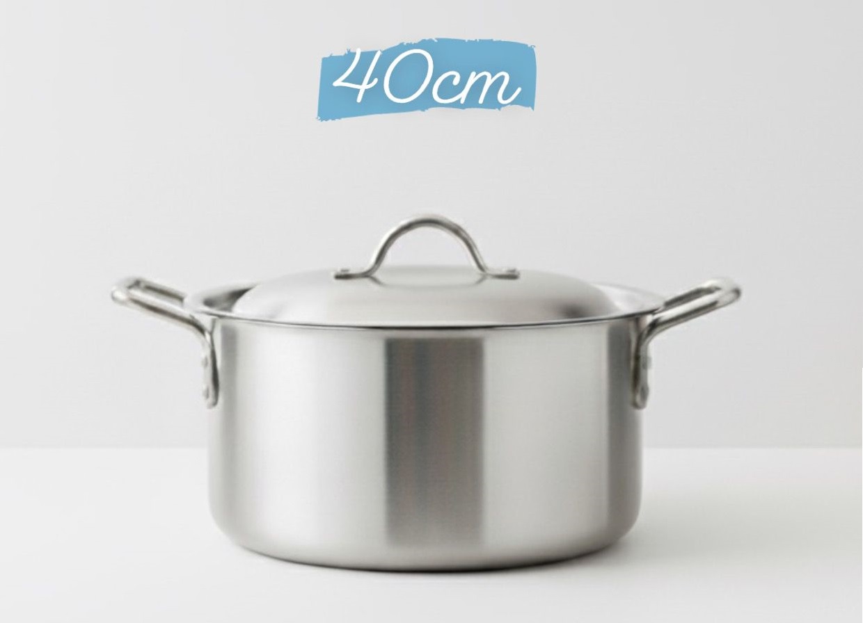 Premium Metal Finish Casserole 40CM (Shrink Wrapped-Bar Coded)