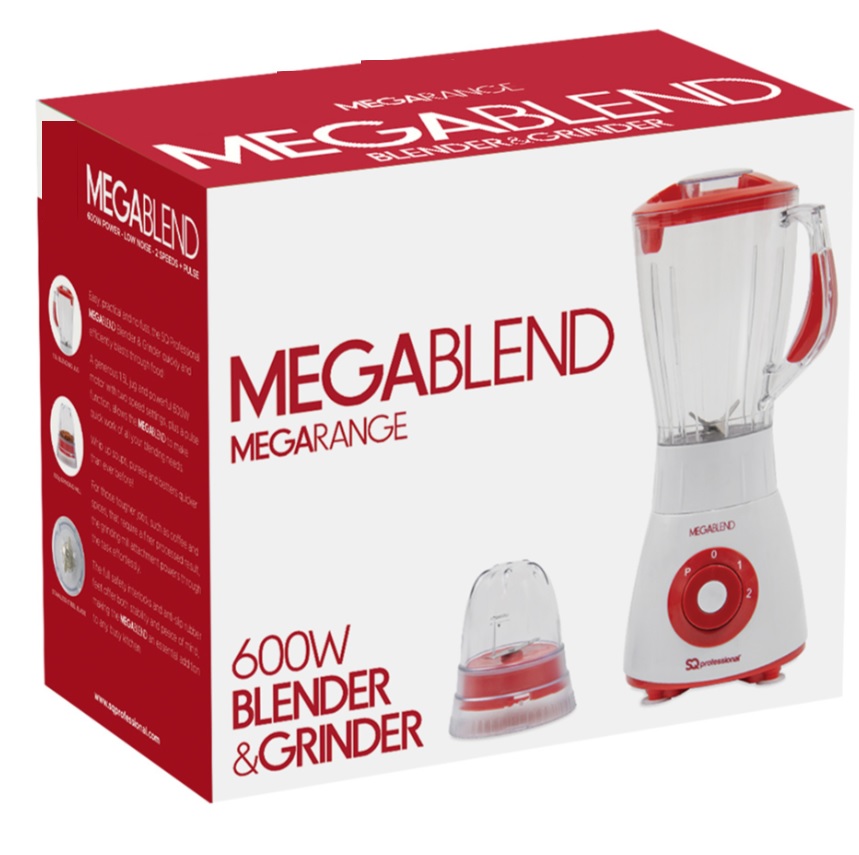 Megablend Blender & Grinder Red