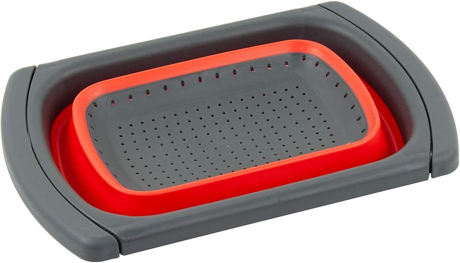 Silicon Extendable Sink Strainer Red