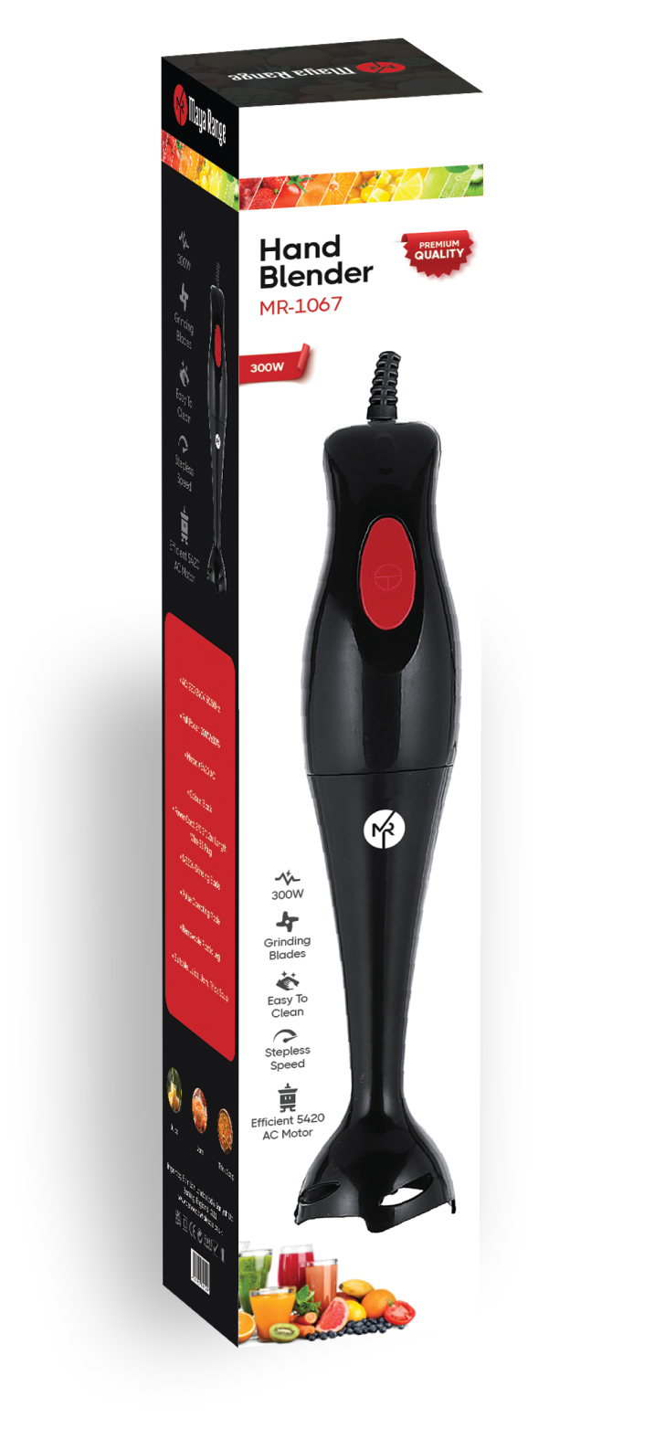 BLACK HAND BLENDER PLASTIC LEG 300W 