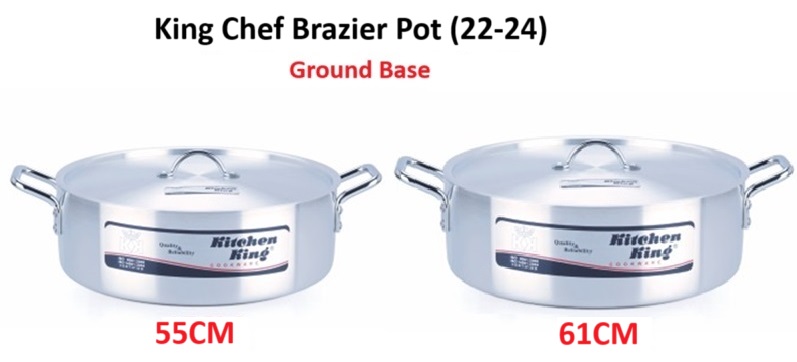 GROUND BASE King Chef Brazier Smart Pot 2PCS 22-24" (55-61CM)