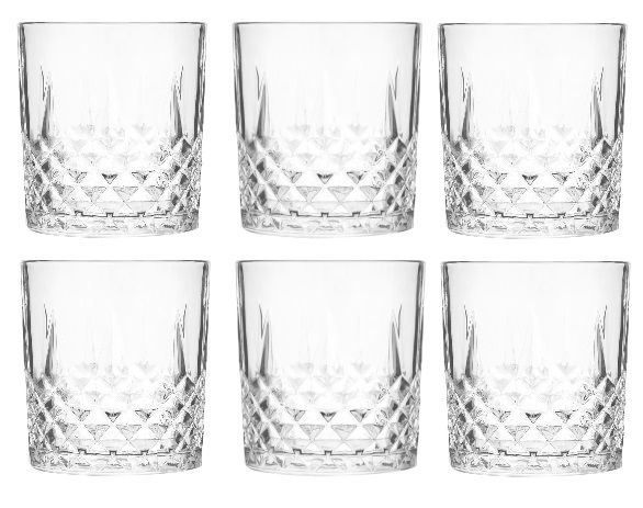6PCS TUMBLER GLASS SET 340ML