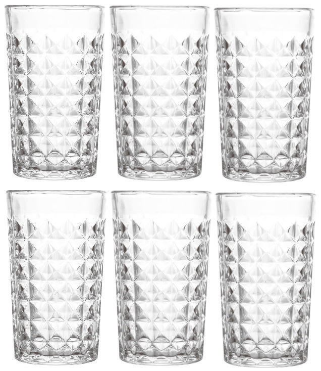 6PCS TUMBLER GLASS SET 280ML