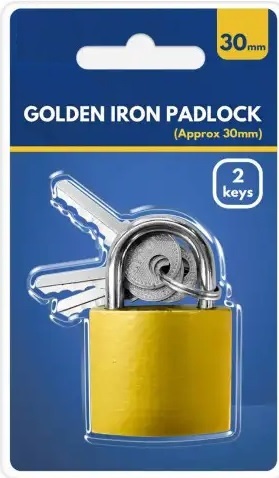30mm Golden Iron Padlock