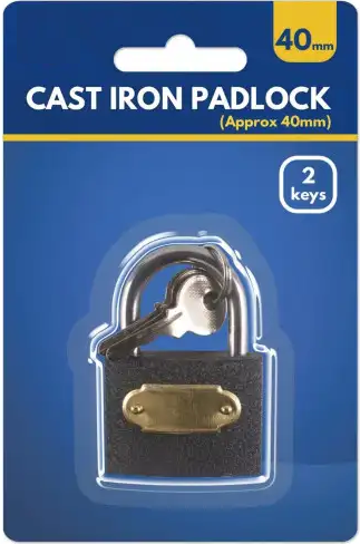 40mm Cast Iron Padlock