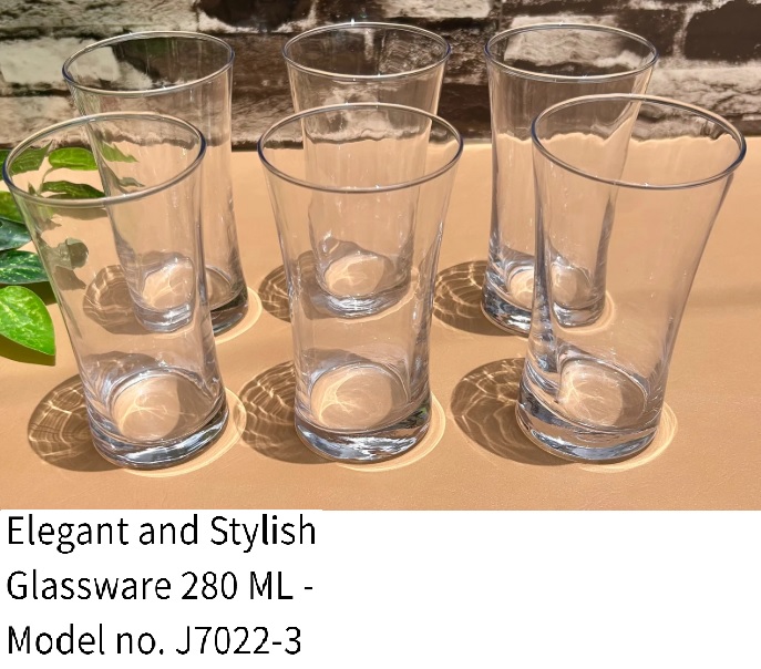6PC GLASS 280ML