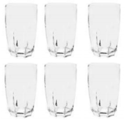 6PS GLASS SET 310ML