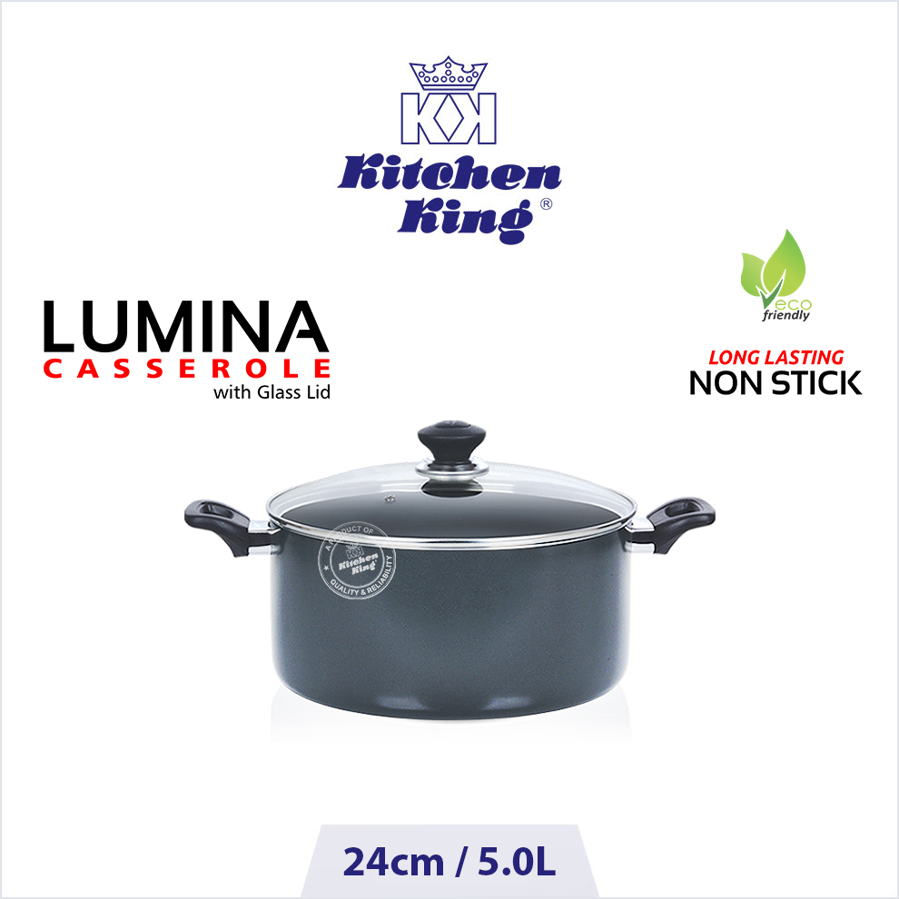 KK Lumina Casserole Non-Stick (24 CM/ 5 LITERS) INDUCTION