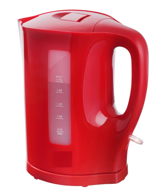 ELECTRIC CORDLESS KETTLE 2200W (RED) 1.7 LITRE