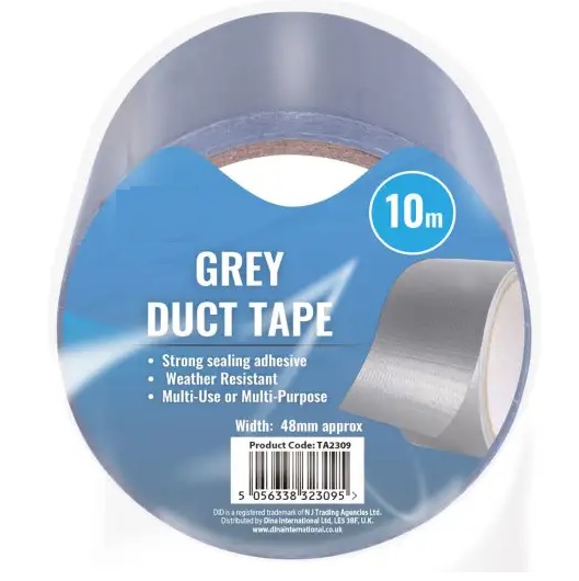 Grey Duct Tape 10M x 48MM