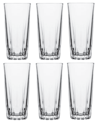 6PCS GLASS SET 310ML