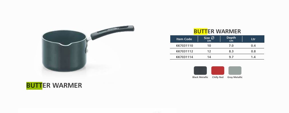 KK Non-Stick Butter Warmer 10CM (BLACK)