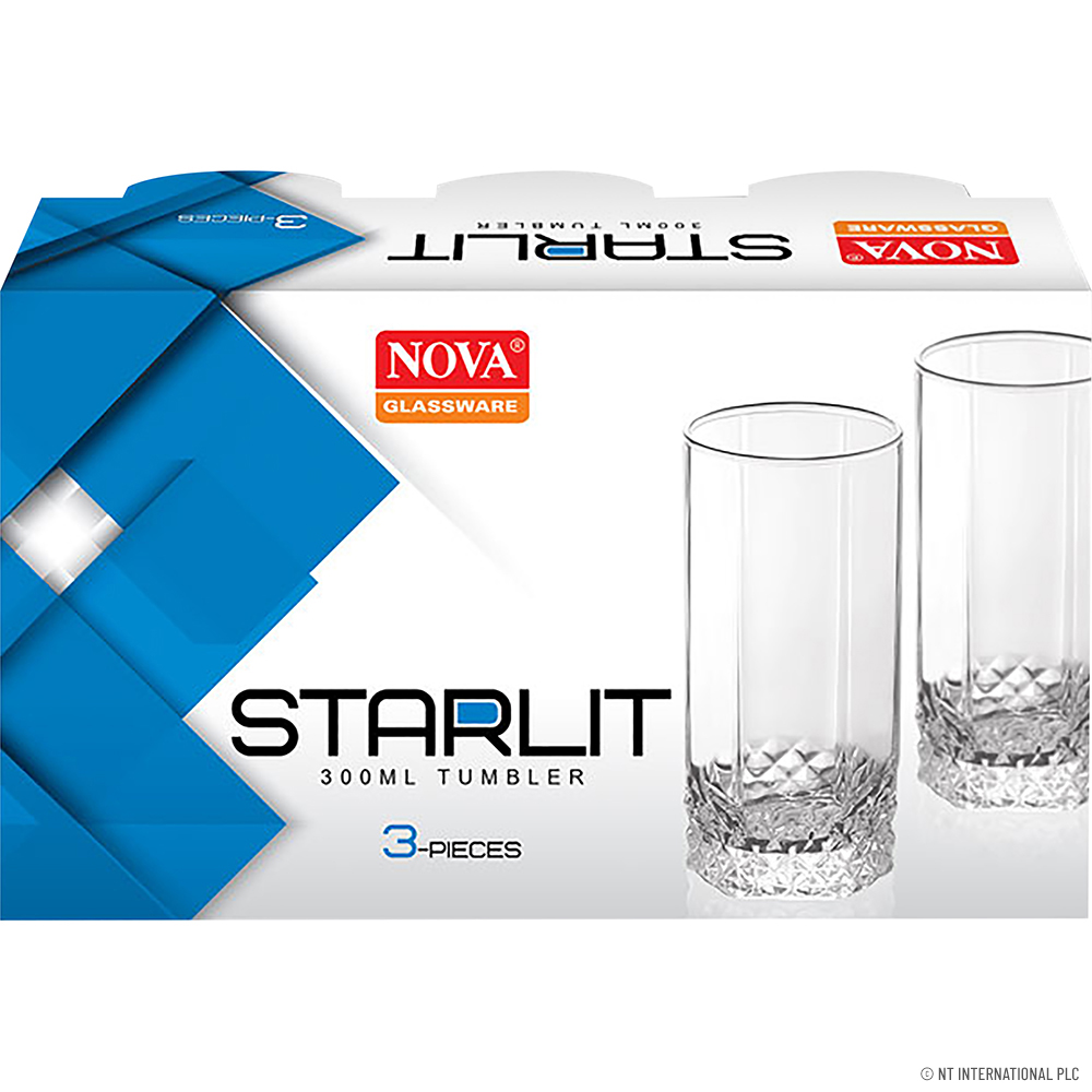 STARLIT 300ML Tumbler HB - 3pc